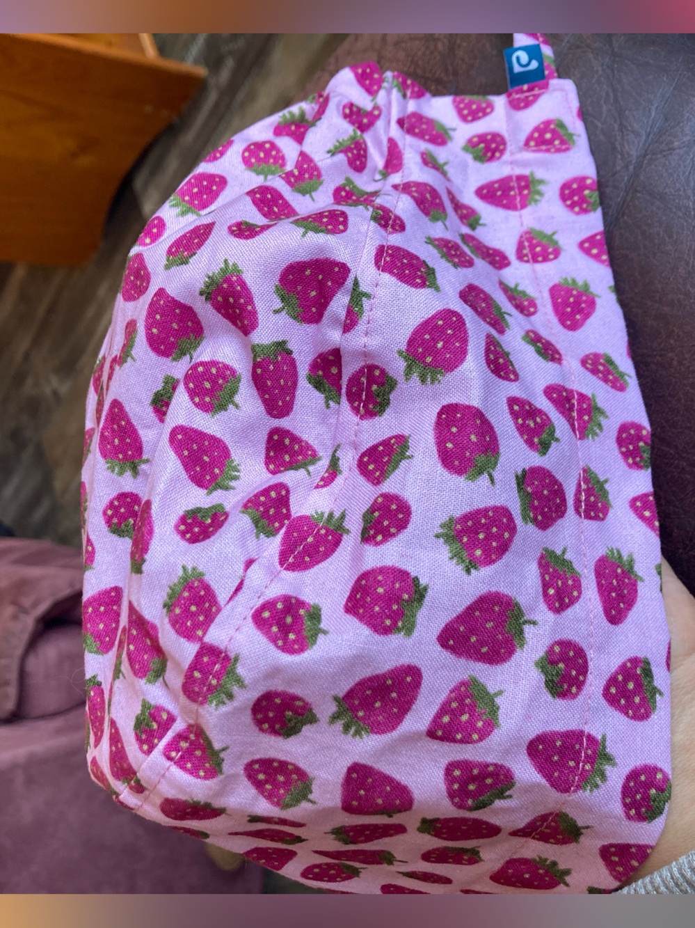🍓strawberry print scrub cap 🍓